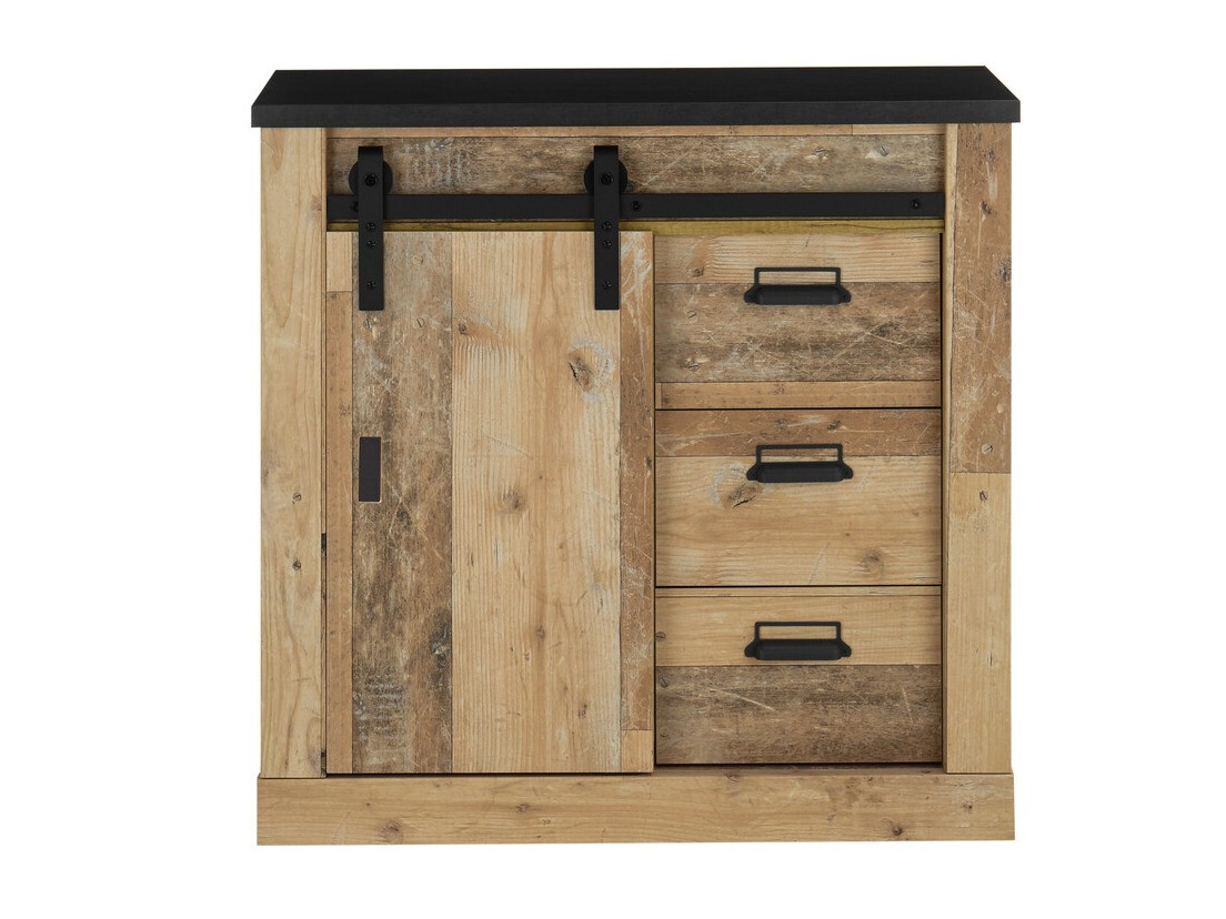 Chest of drawers Cirtale 117 (Anthracite + Aged wood)