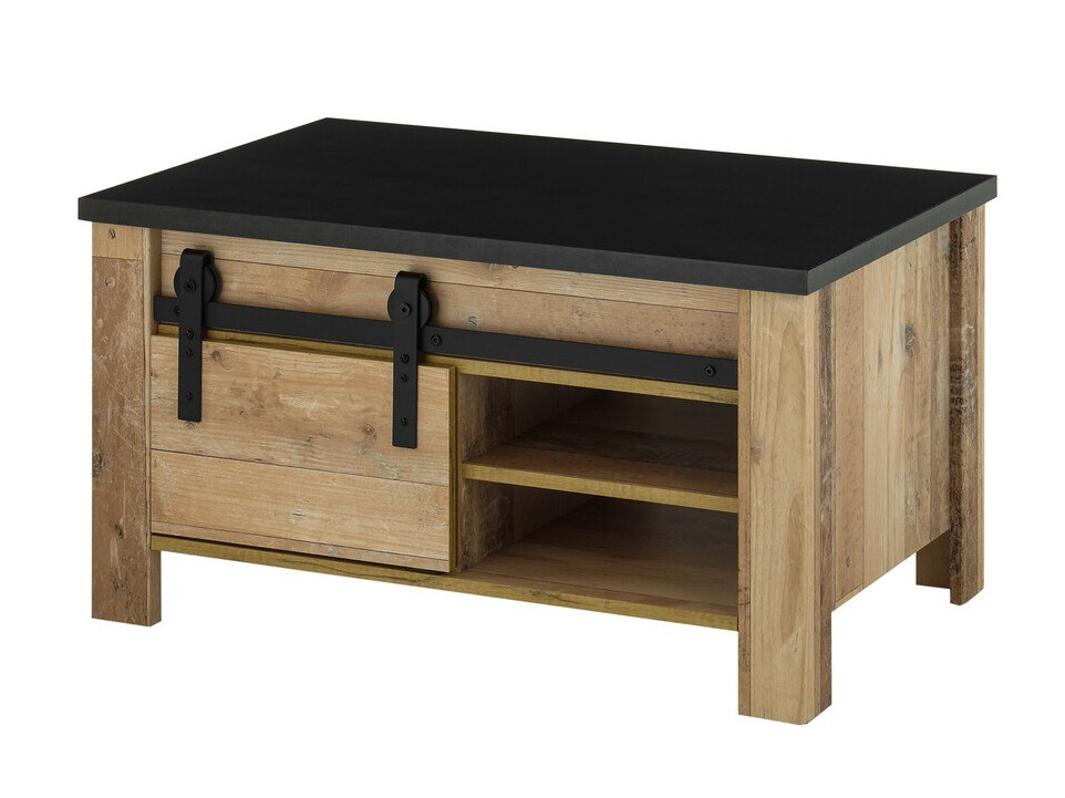 Coffee table Cirtale 111 (Anthracite + Aged wood)