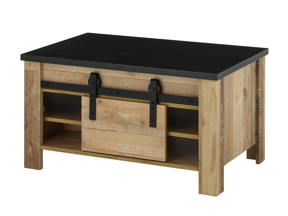 Coffee table Cirtale 111 (Anthracite + Aged wood)