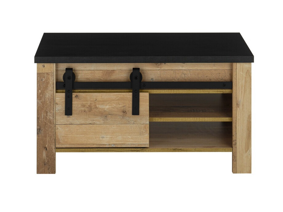Coffee table Cirtale 111 (Anthracite + Aged wood)