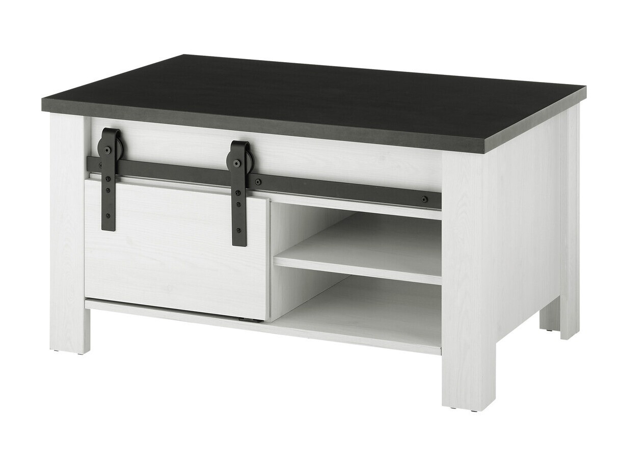 Coffee table Cirtale 111 (Anthracite + Bleached pine)