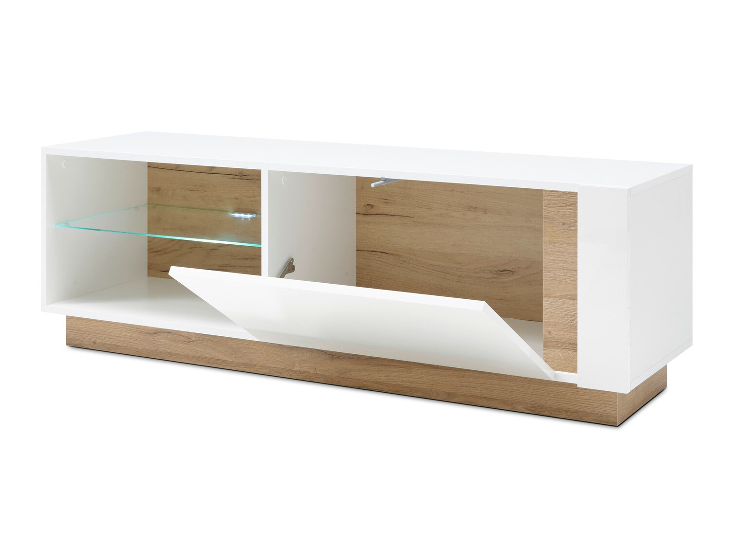 Living room set Veropho 110 (Glossy white + Grandson oak)
