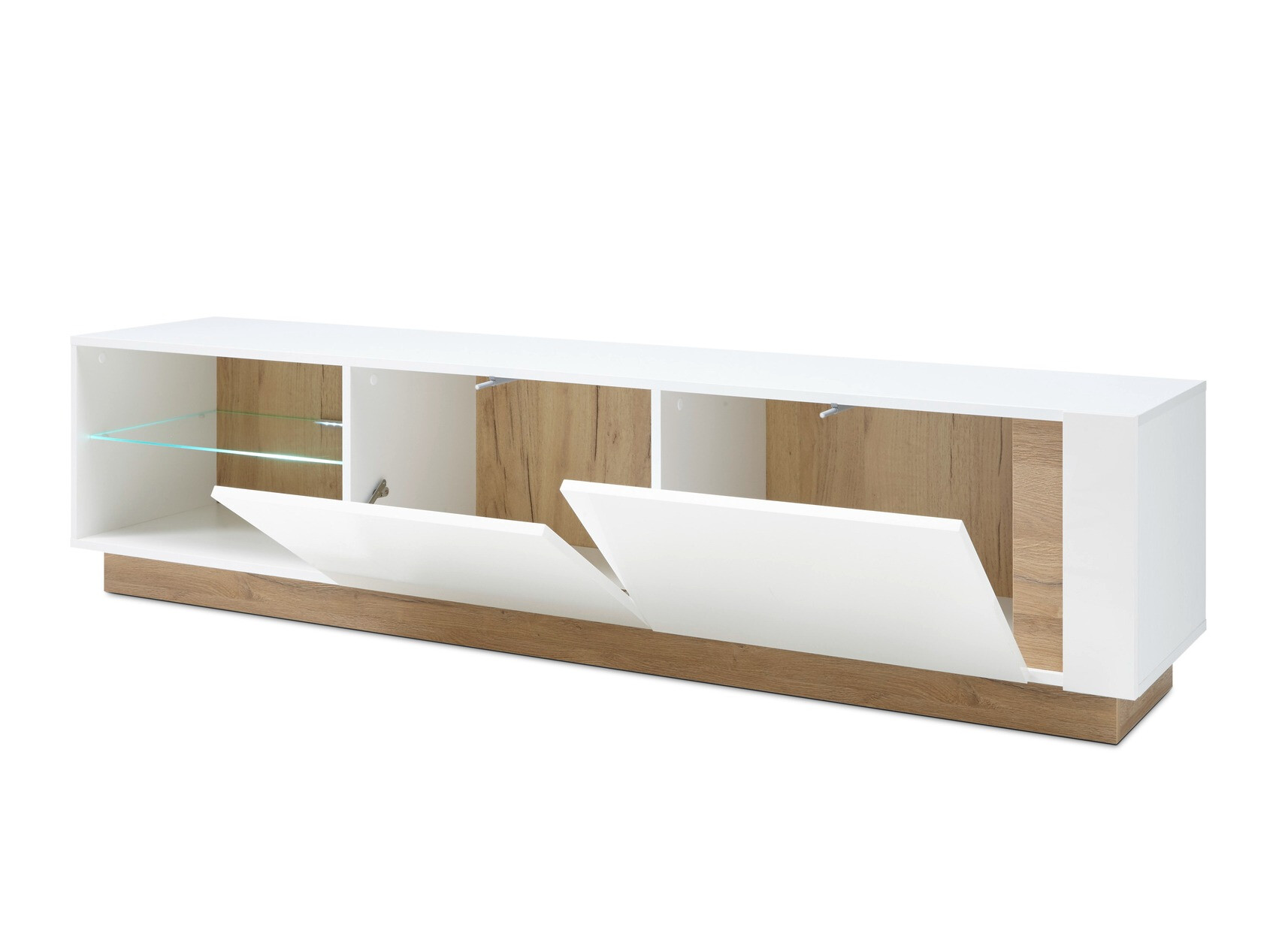 Living room set Veropho 112 (Glossy white + Grandson oak)