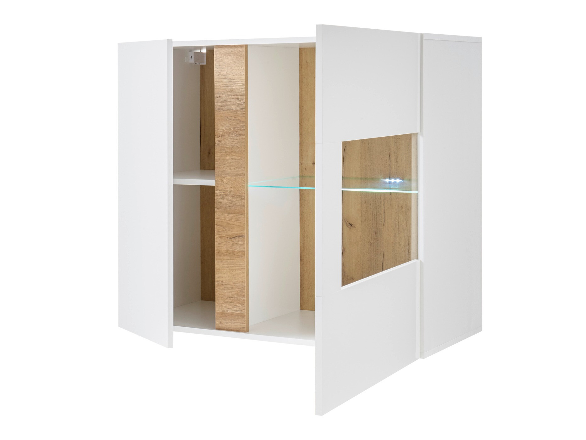 Living room set Veropho 113 (Glossy white + Grandson oak)