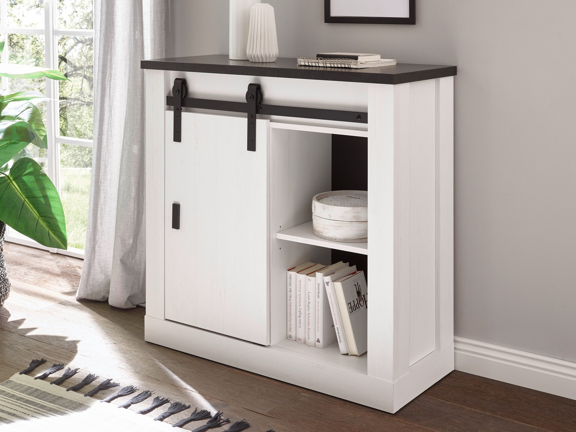 Sideboard Cirtale 119 (Bleached pine + Anthracite)