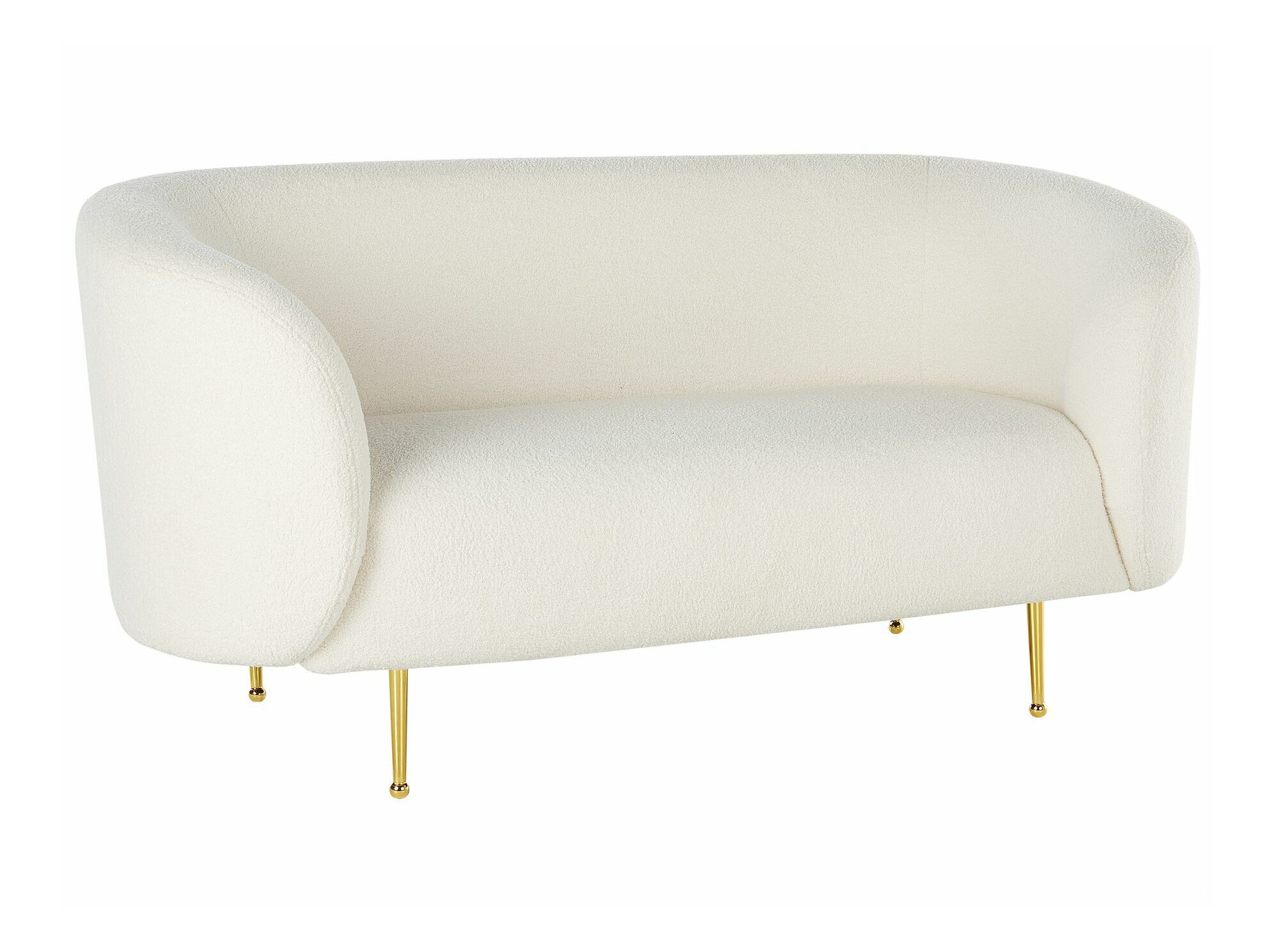 Sofa Berwyn 123 (White + Golden)