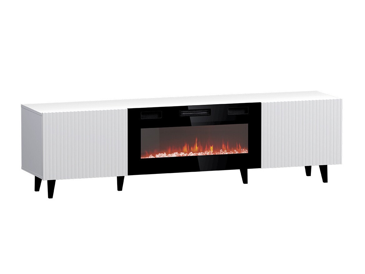 Έπιπλο τηλεόρασης Dicto II (Άσπρο + Μαύρο)