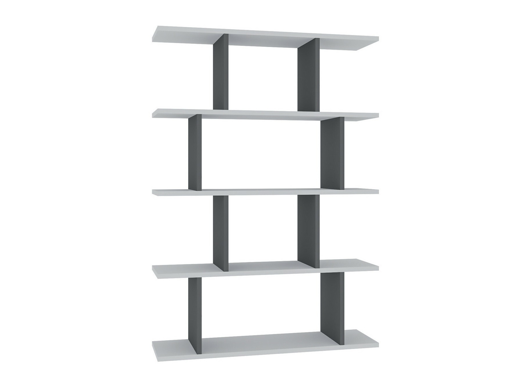 Βιβλιοθήκη Kailua 1048 (Άσπρο + Ανθρακί)