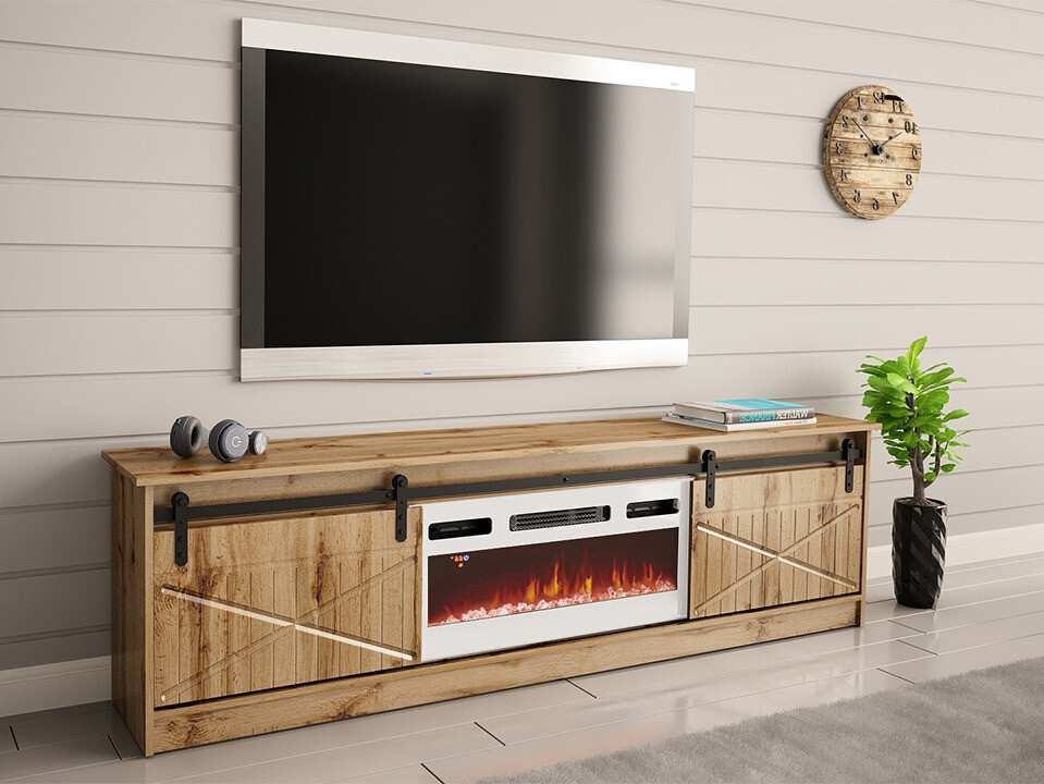 Έπιπλο τηλεόρασης Charlotte 165 (Δρυς wotan)