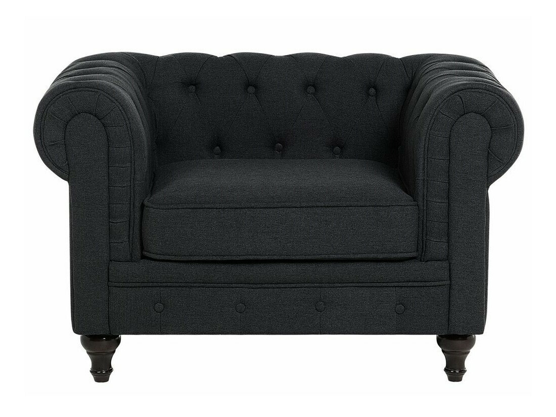 Πολυθρόνα Αγγλικού στυλ Cirdoro 102 (Γραφίτης)