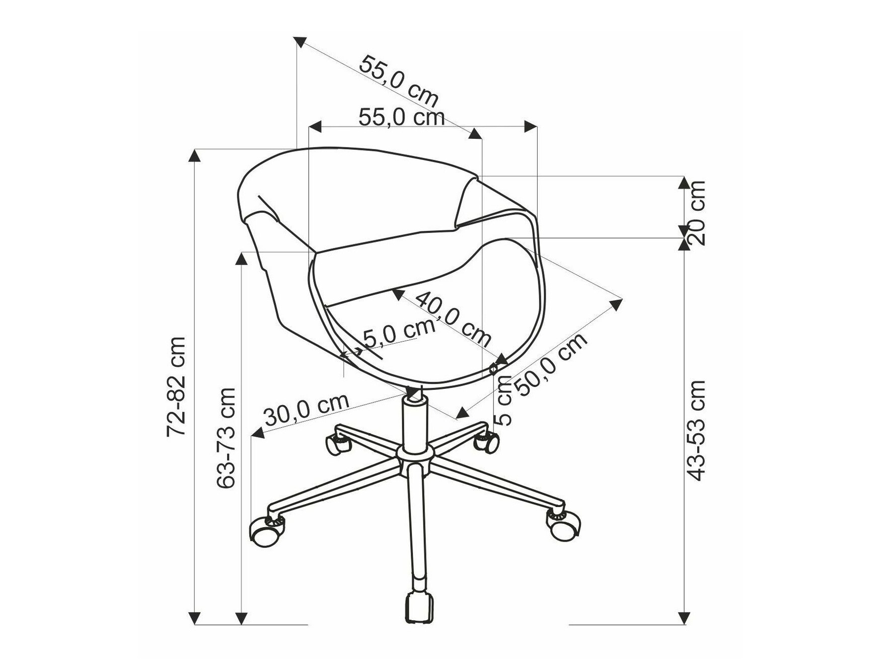 Office chair Houston 1603