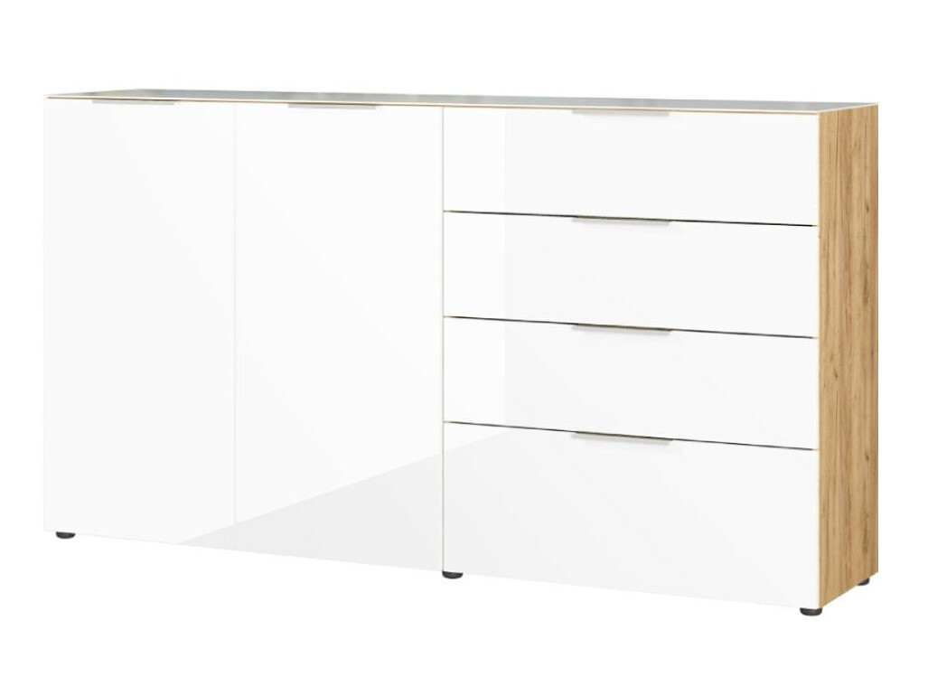 Συρταριέρα Sacramento 302 (Άσπρο + Navarra δρυς)