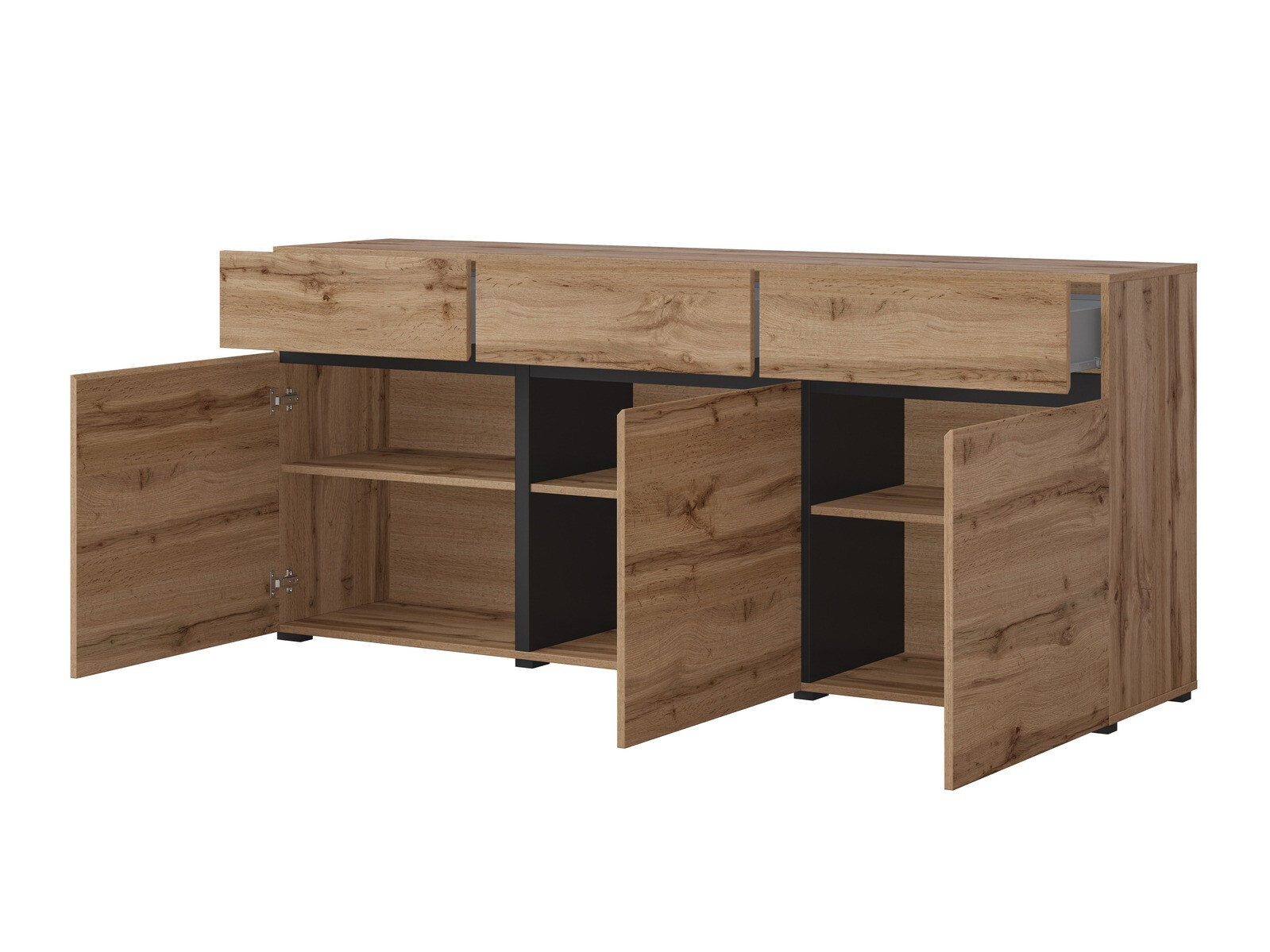 Σετ επίπλων σαλονιού Alfere 106 (Δρυς wotan)