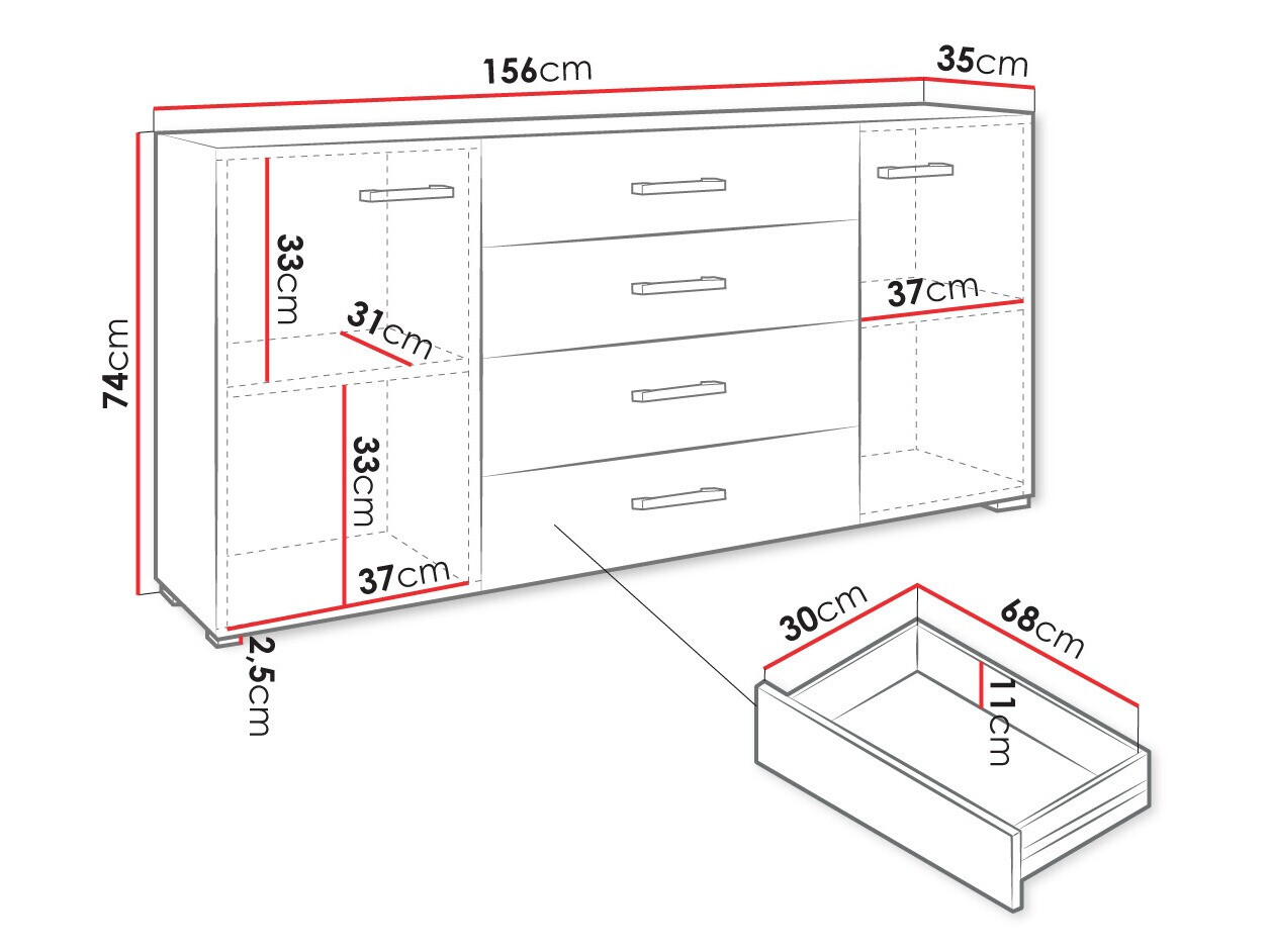 Συρταριέρα Comfivo Casus