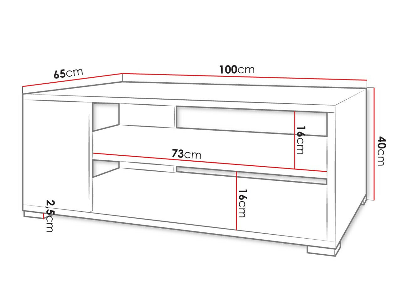 Τραπεζάκι σαλονιού Comfivo Casus