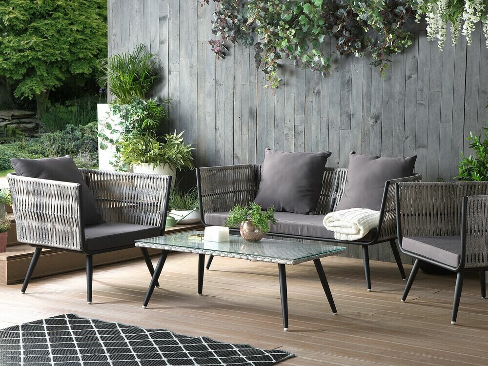Outdoor furniture set Berwyn 1848 (Grey + Black)