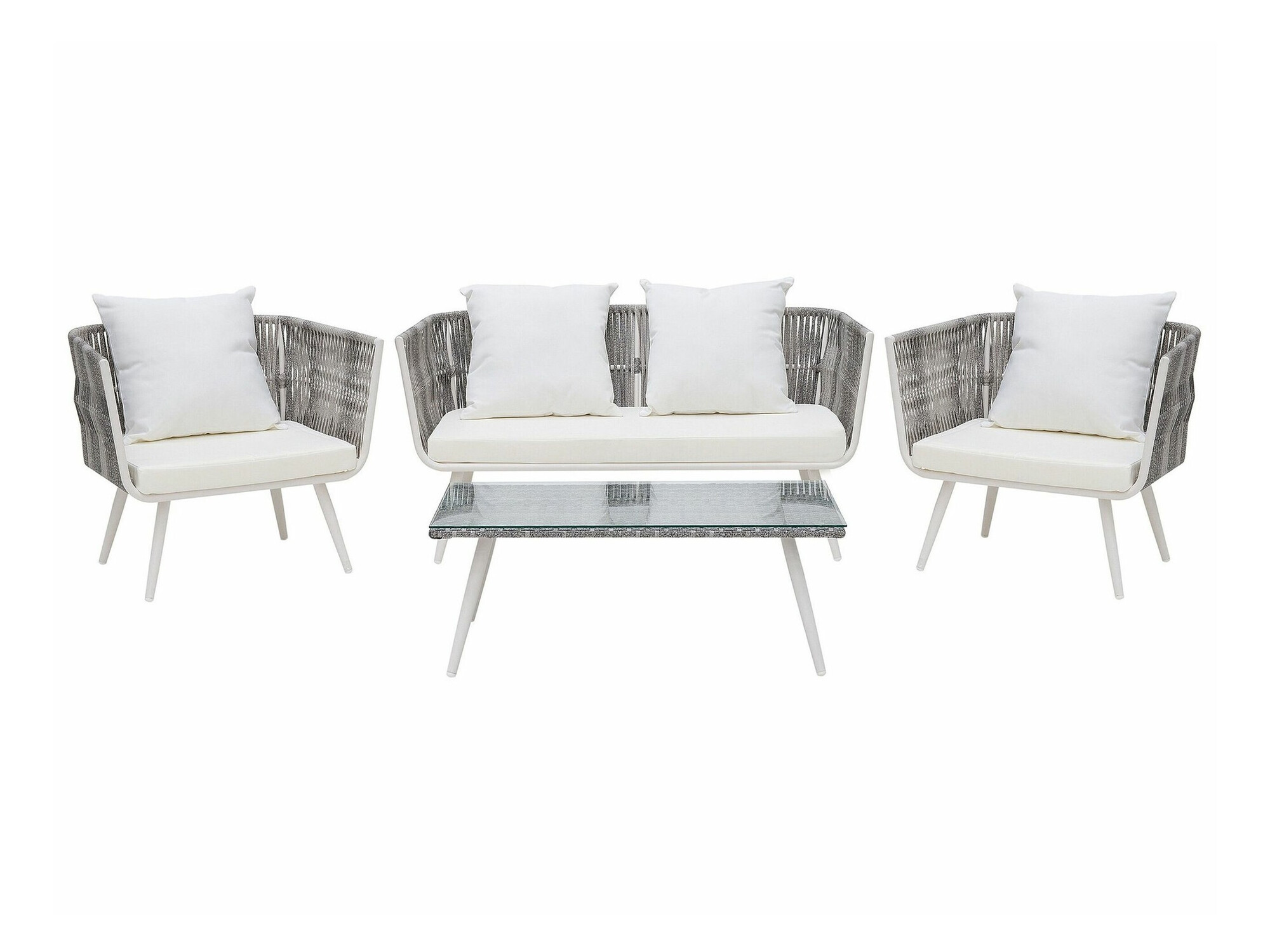 Outdoor furniture set Berwyn 1848 (White + Grey)