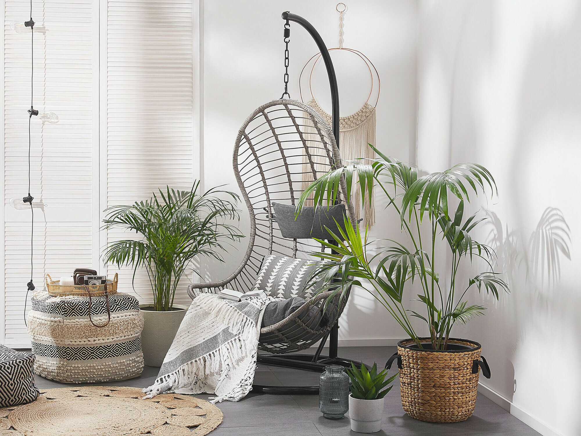 Hanging chair Berwyn 1873 (Grey)