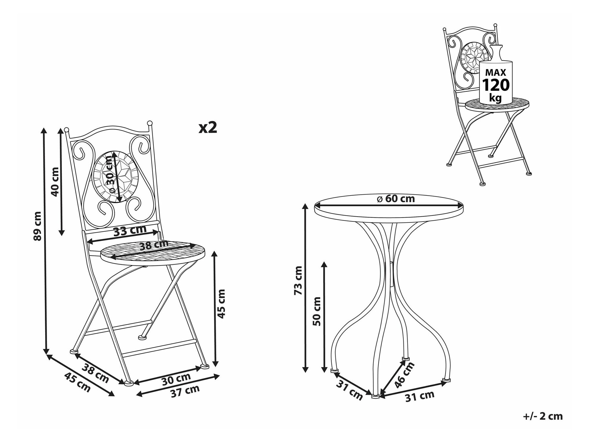 Σετ επίπλων μπαλκονιού Berwyn 1938