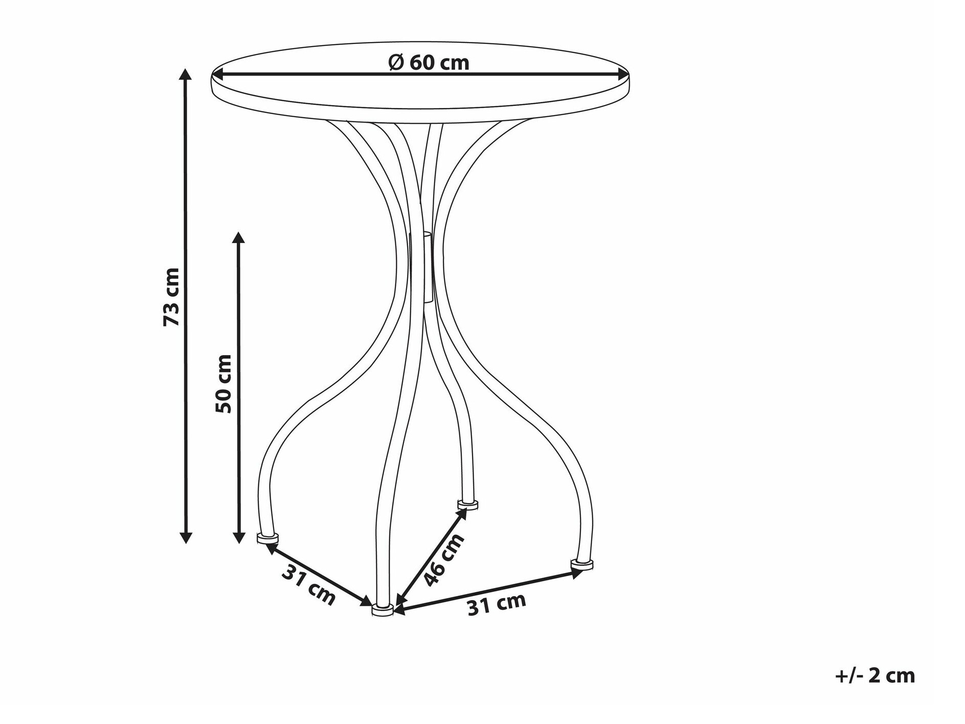 Τραπέζι εξωτερικού χώρου Berwyn 1937