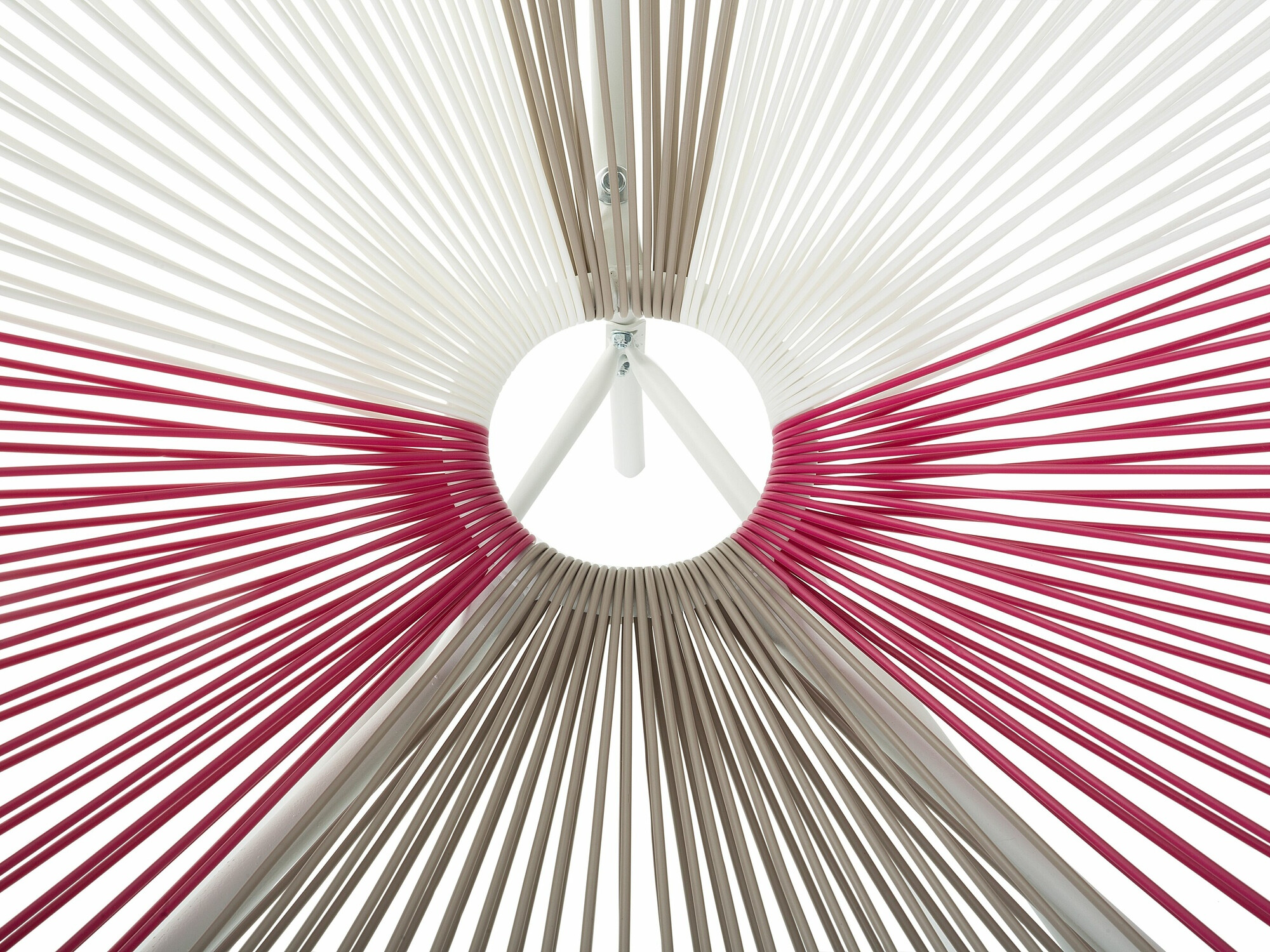 Καρέκλα εξωτερικού χώρου Berwyn 1961 (Άσπρο + Ροζ + Taupe)