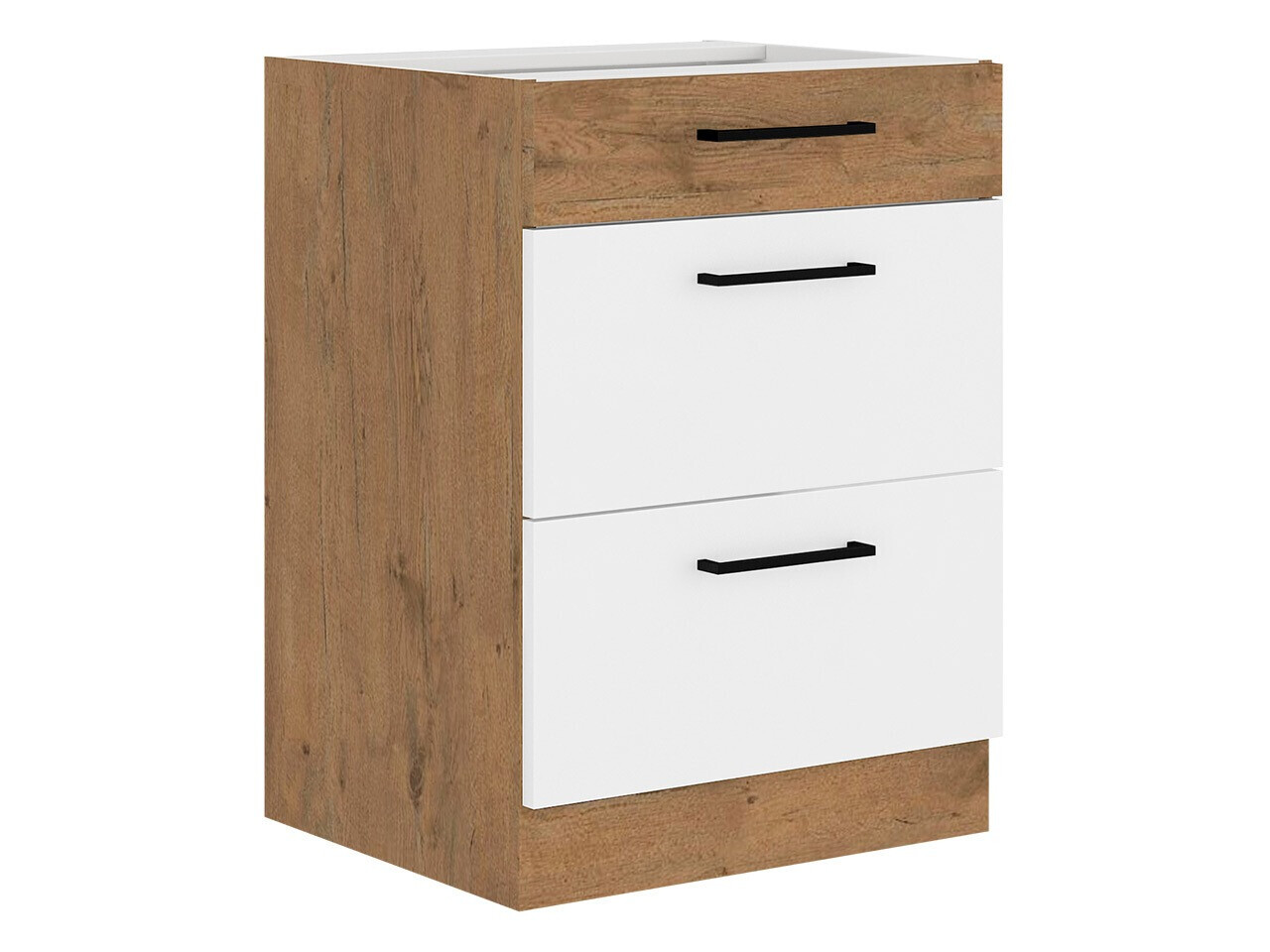 Modular cabinet with drawers Wood White 115