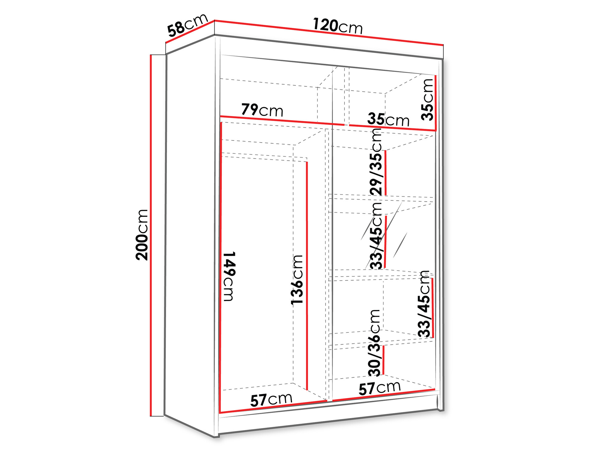 Ντουλάπα Closico Fornix III (Κασμίρι)