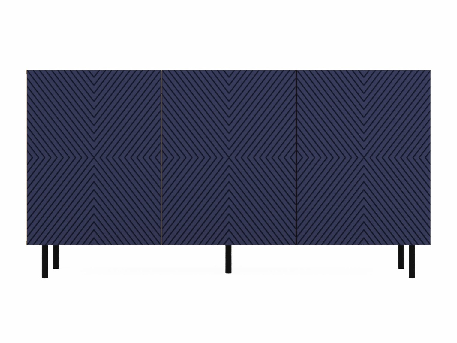 Sideboard Romseru 103 (Blue + Artisan oak)