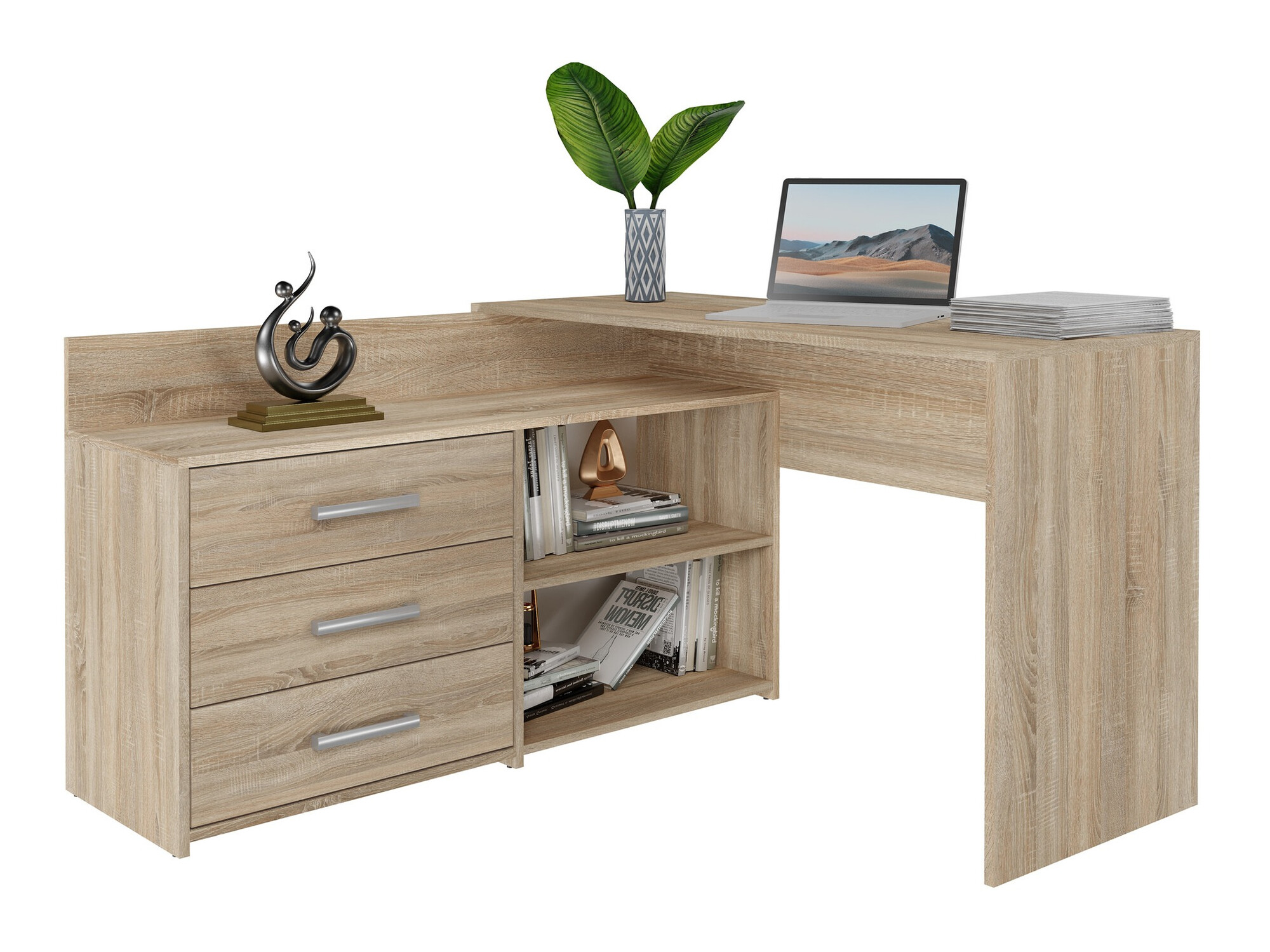 Γωνιακό γραφείο Mandeville 131 (Sonoma οξιά)