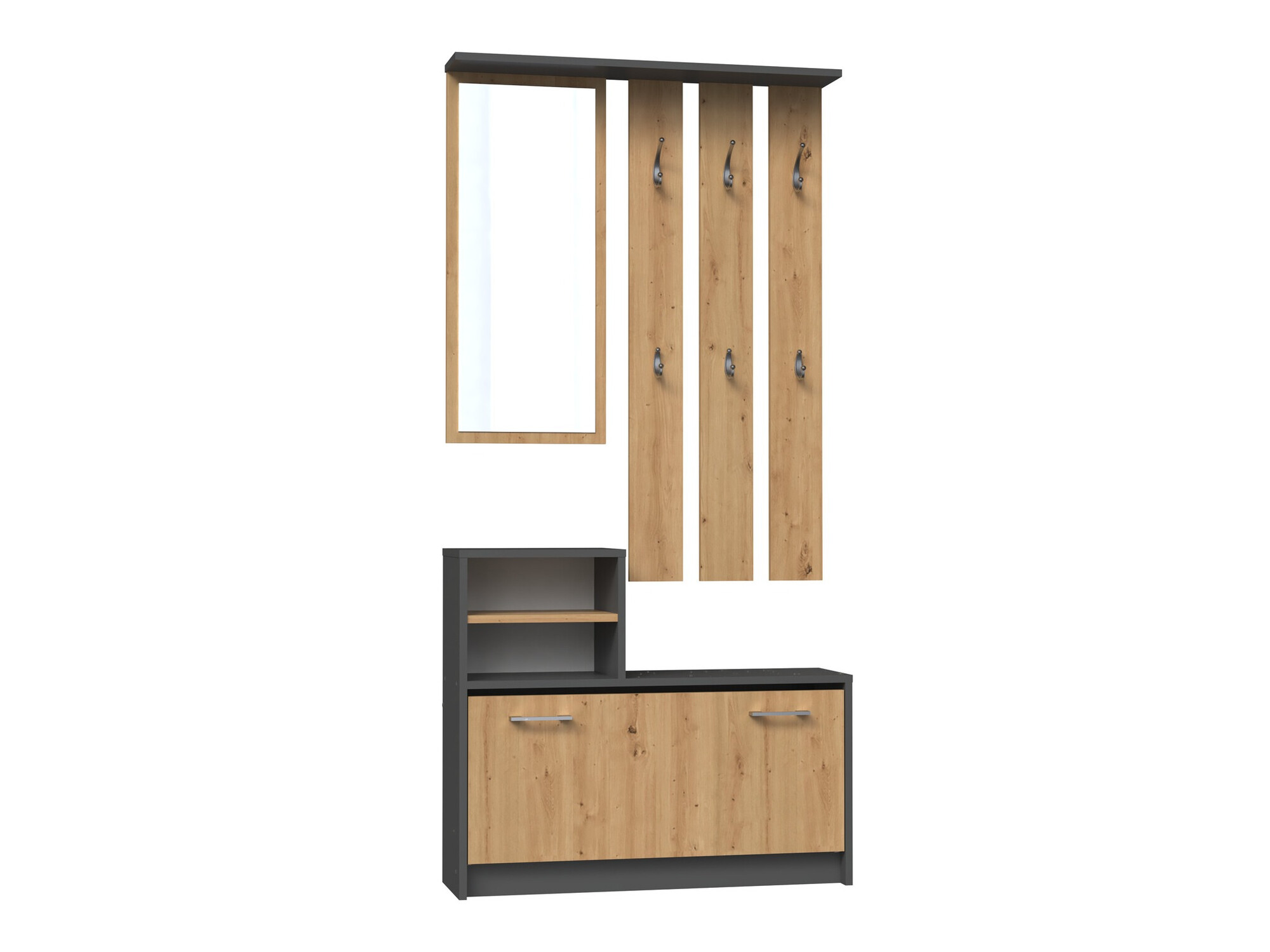 Hallway set Mandeville 144 (Artisan oak + Anthracite)
