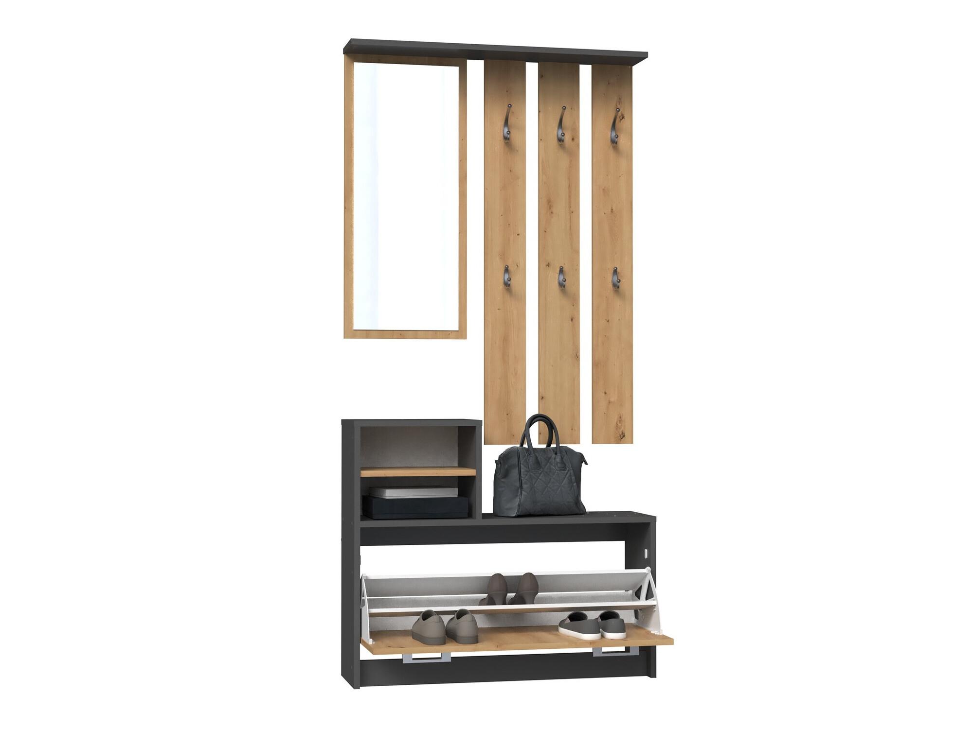 Hallway set Mandeville 144 (Artisan oak + Anthracite)