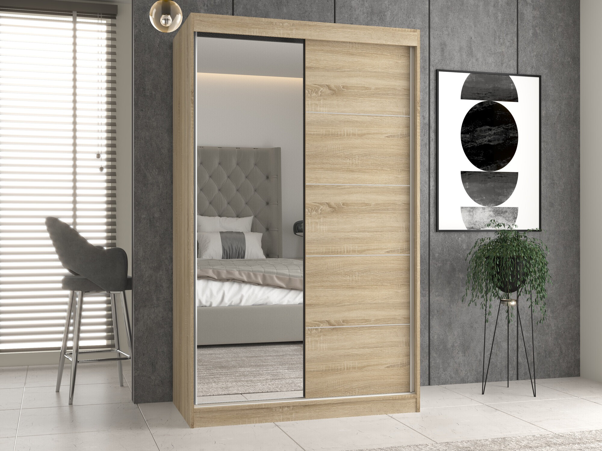 Ντουλάπα Mandeville 157 (Sonoma οξιά)