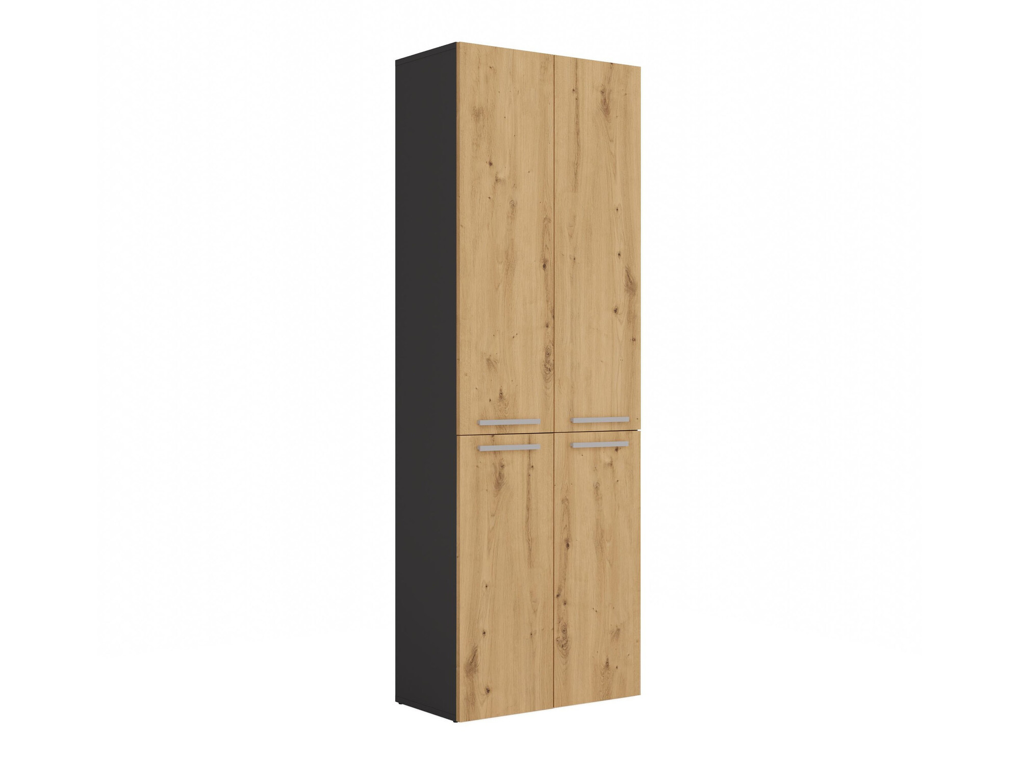 Standing bathroom cabinet Nolmaru 100 (Anthracite + Artisan oak)