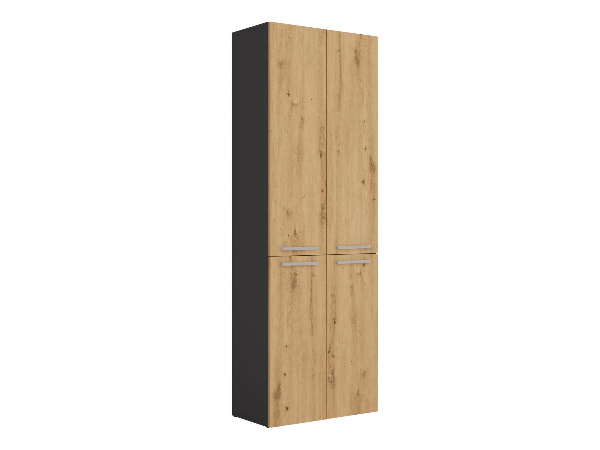Standing bathroom cabinet Nolmaru 102 (Anthracite + Artisan oak)