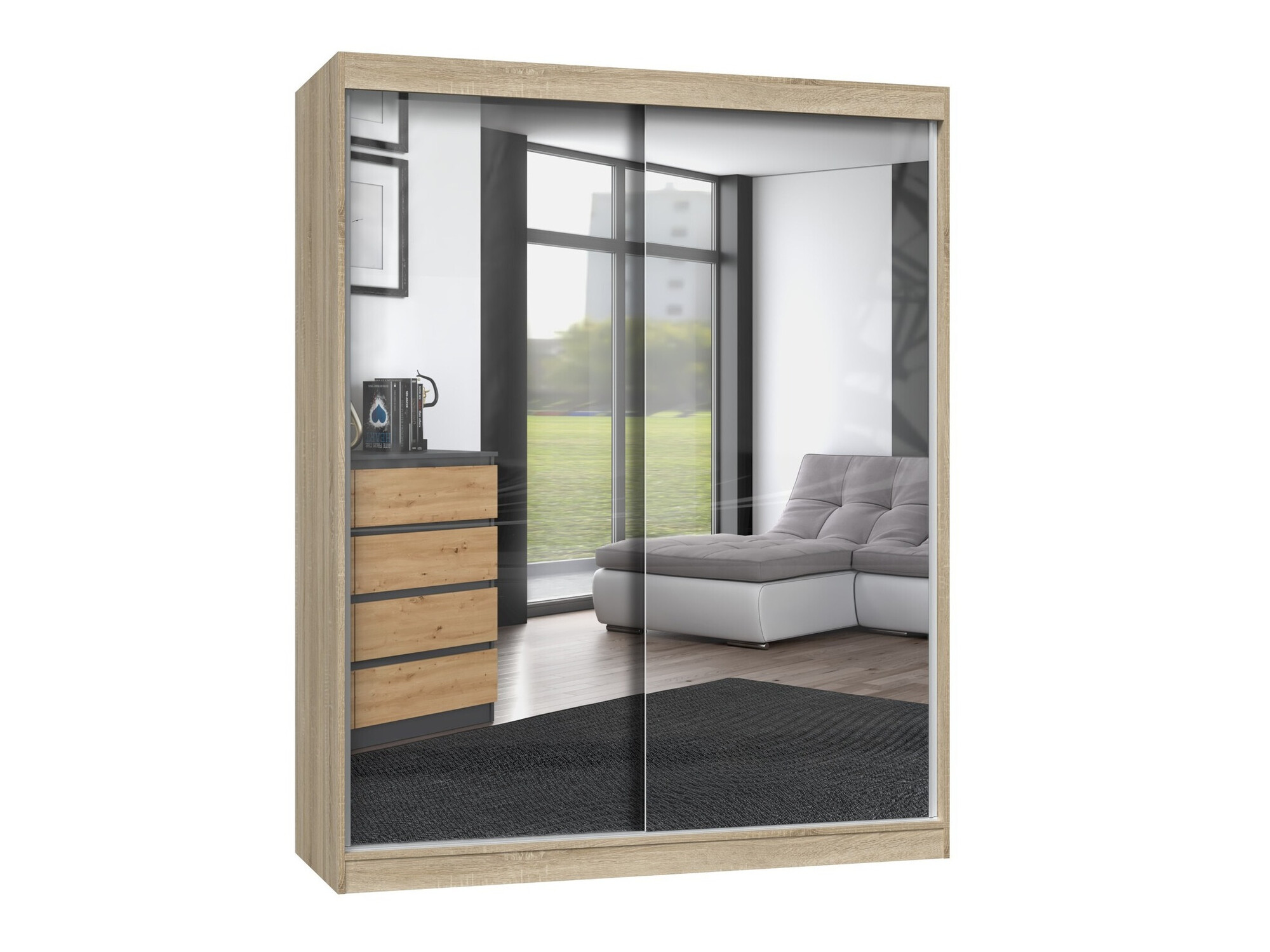 Ντουλάπα Mandeville 165 (Sonoma οξιά)