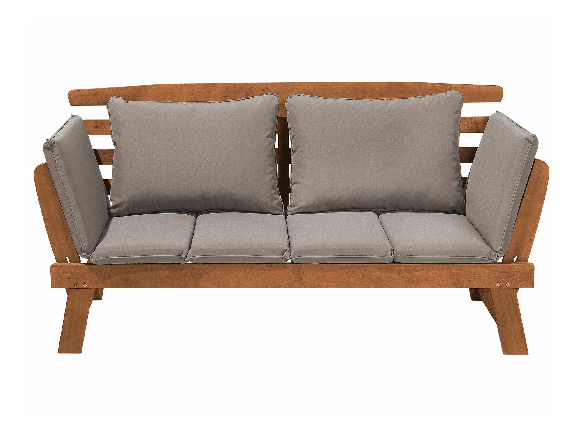 Outdoor sofa Berwyn 1979 (Grey + Light wood)