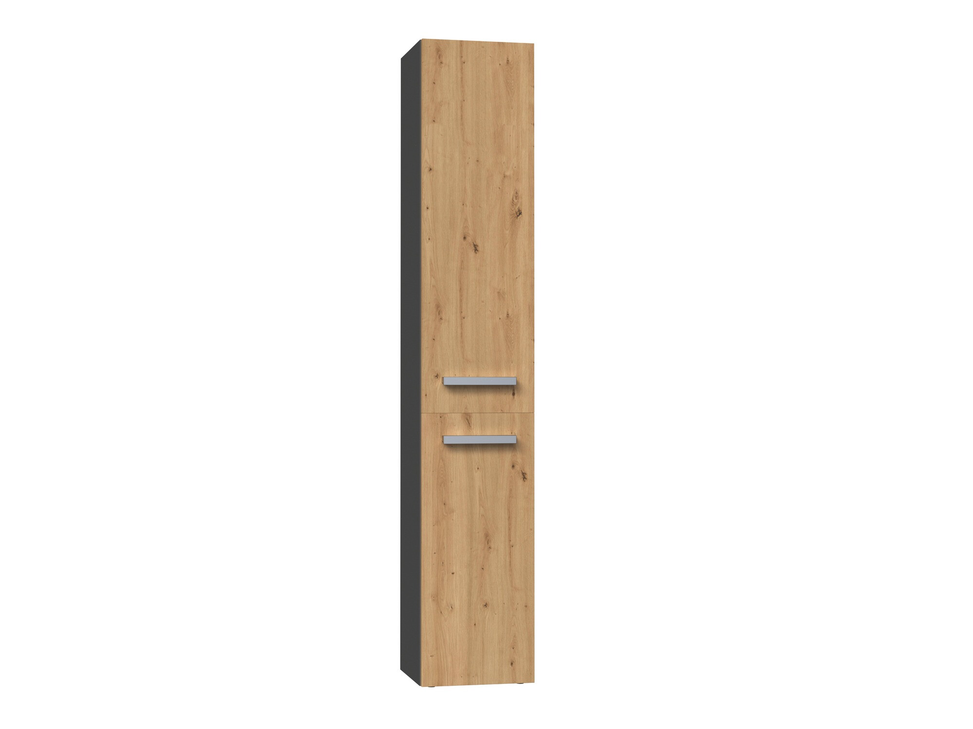 Standing bathroom cabinet Nolmaru 107 (Anthracite + Artisan oak)