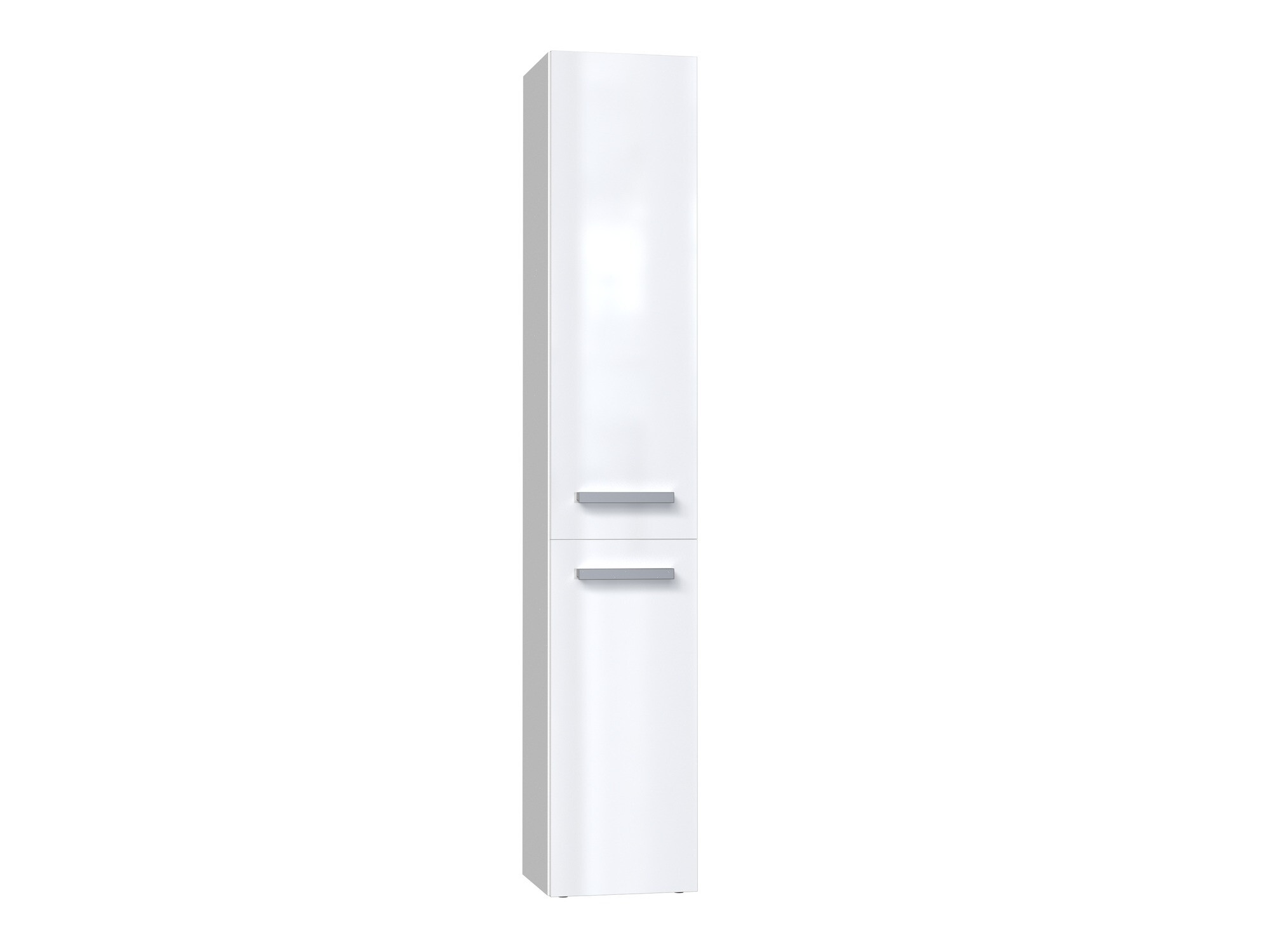 Standing bathroom cabinet Nolmaru 107 (White + Glossy white)
