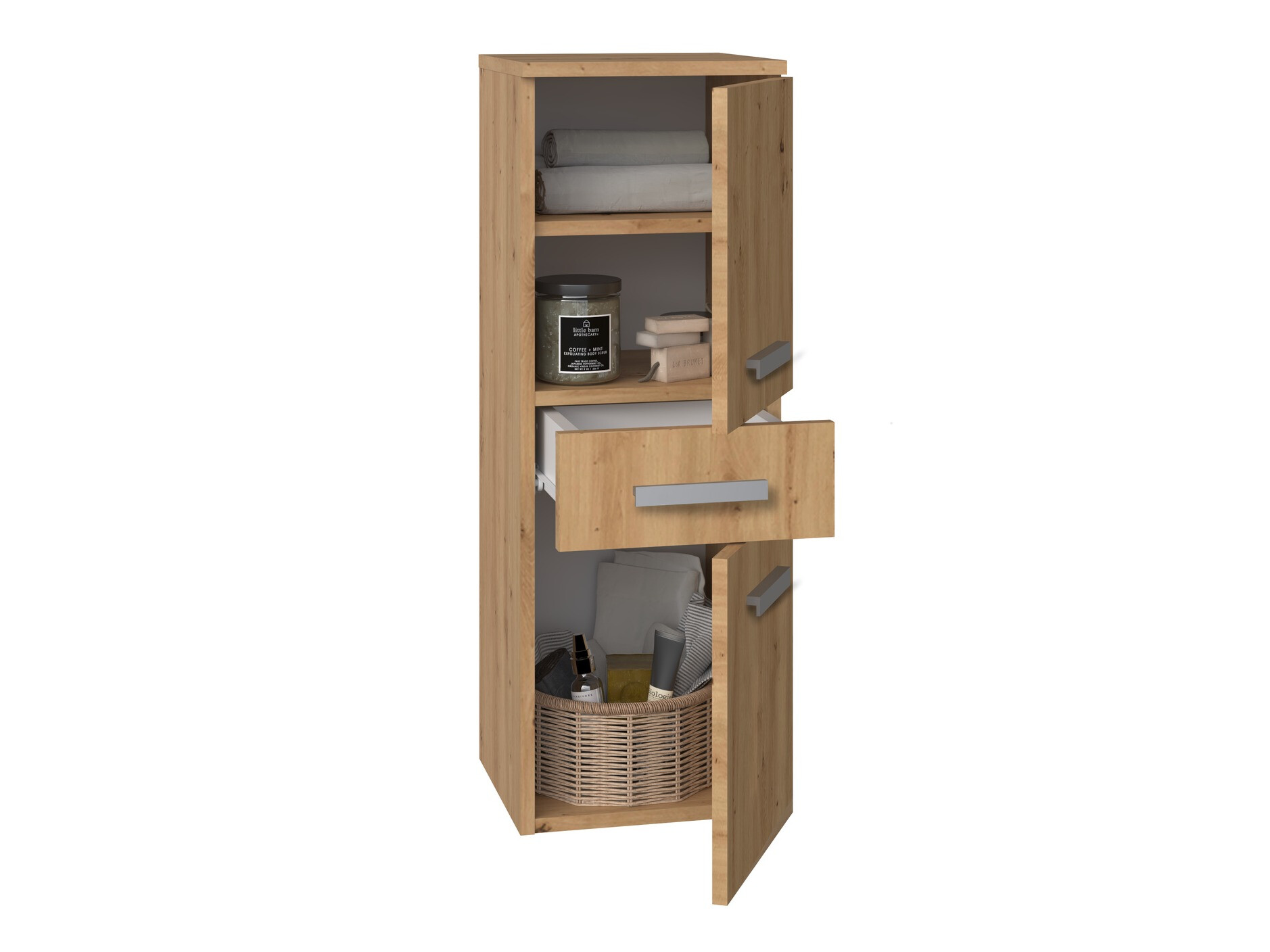 Standing bathroom cabinet Nolmaru 108 (Artisan oak)