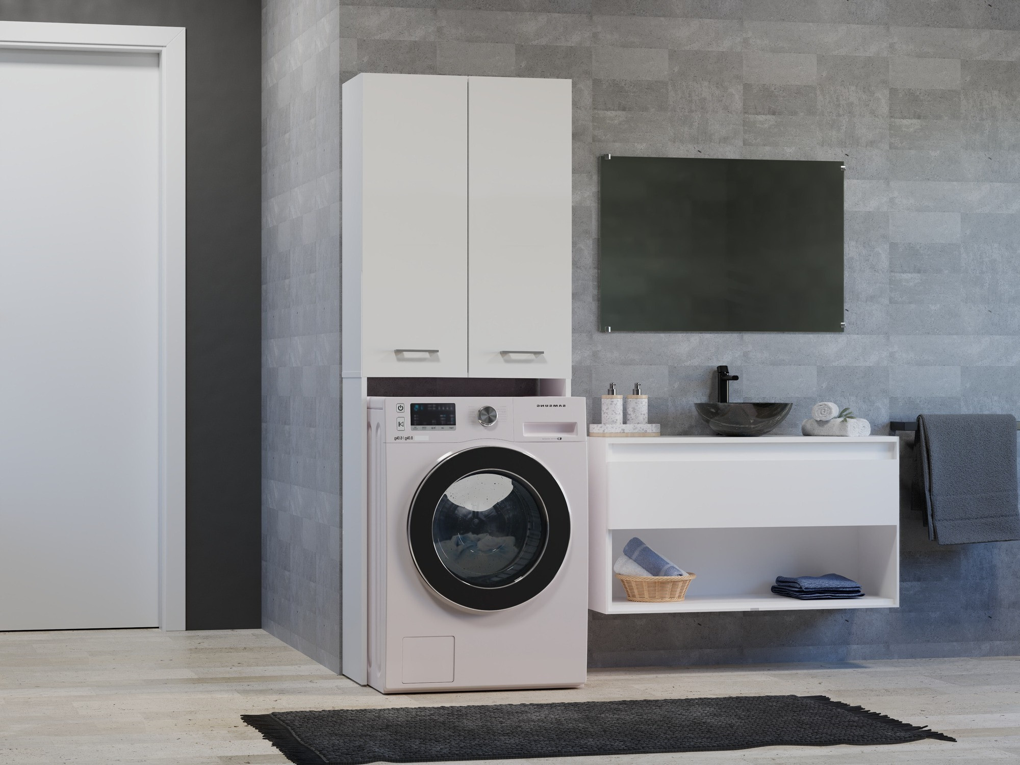 Ράφι μπάνιου Balelbo 103 (Άσπρο)