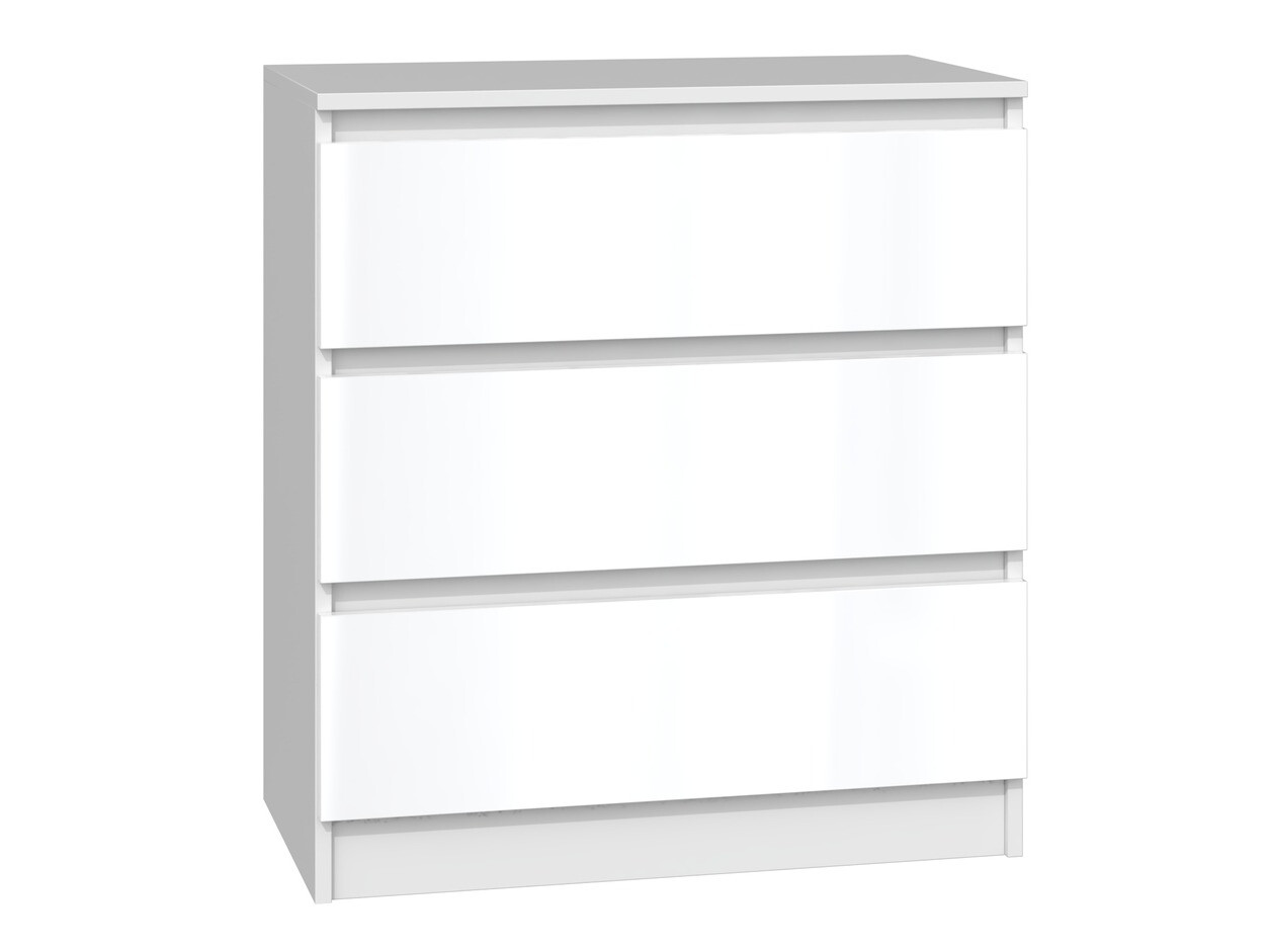 Chest of drawers Elbvelu 106 (Glossy white)