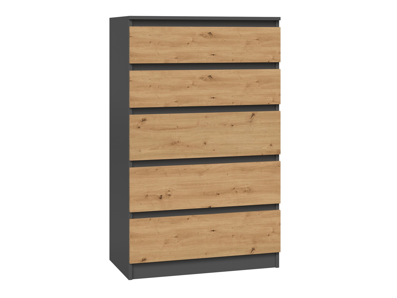 Συρταριέρα Elbvelu 104 (Ανθρακί + Artisan βελανιδιά)
