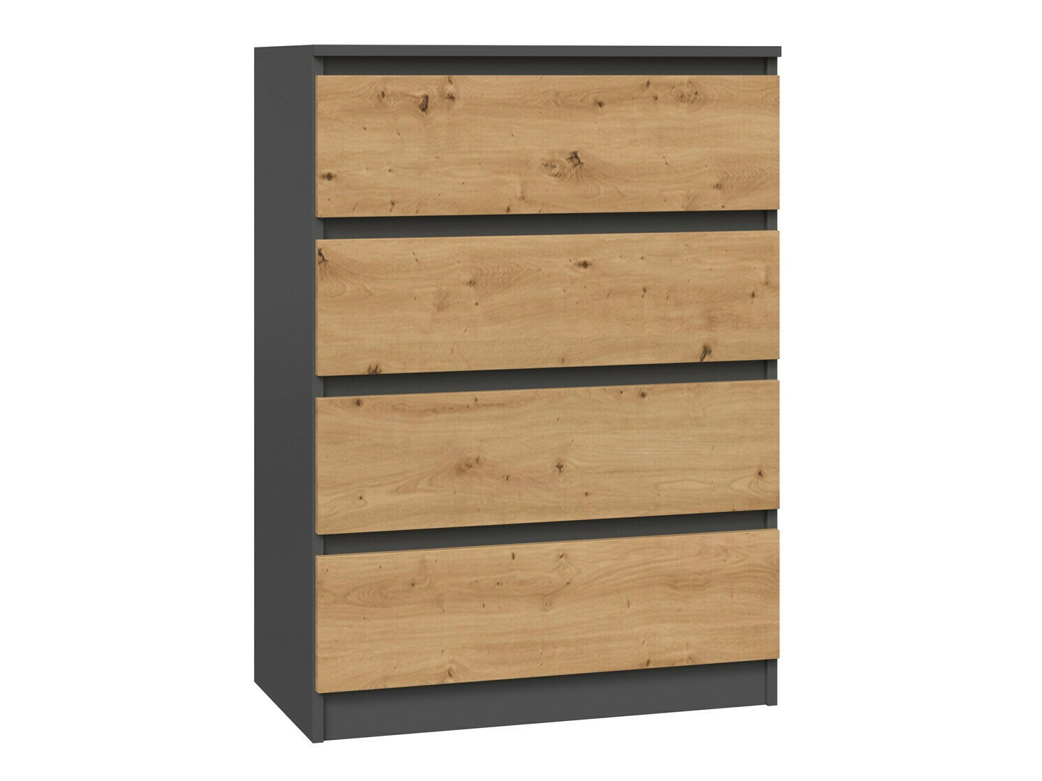 Συρταριέρα Elbvelu 105 (Ανθρακί + Artisan βελανιδιά)