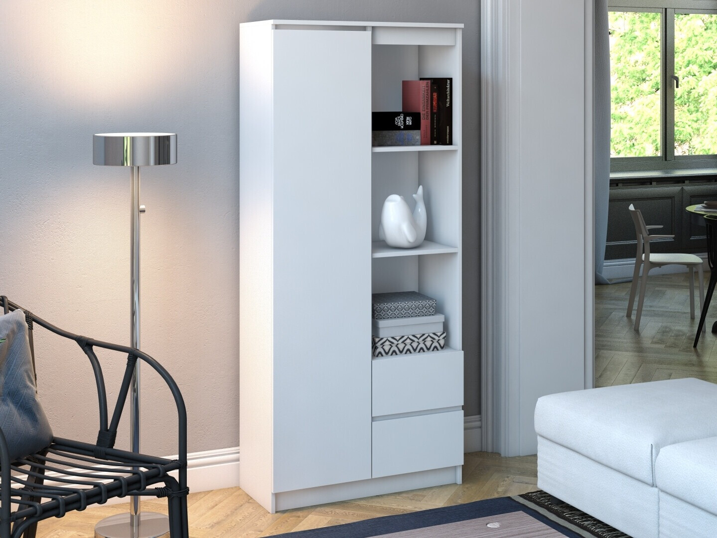 Βιβλιοθήκη Mandeville 182 (Άσπρο)