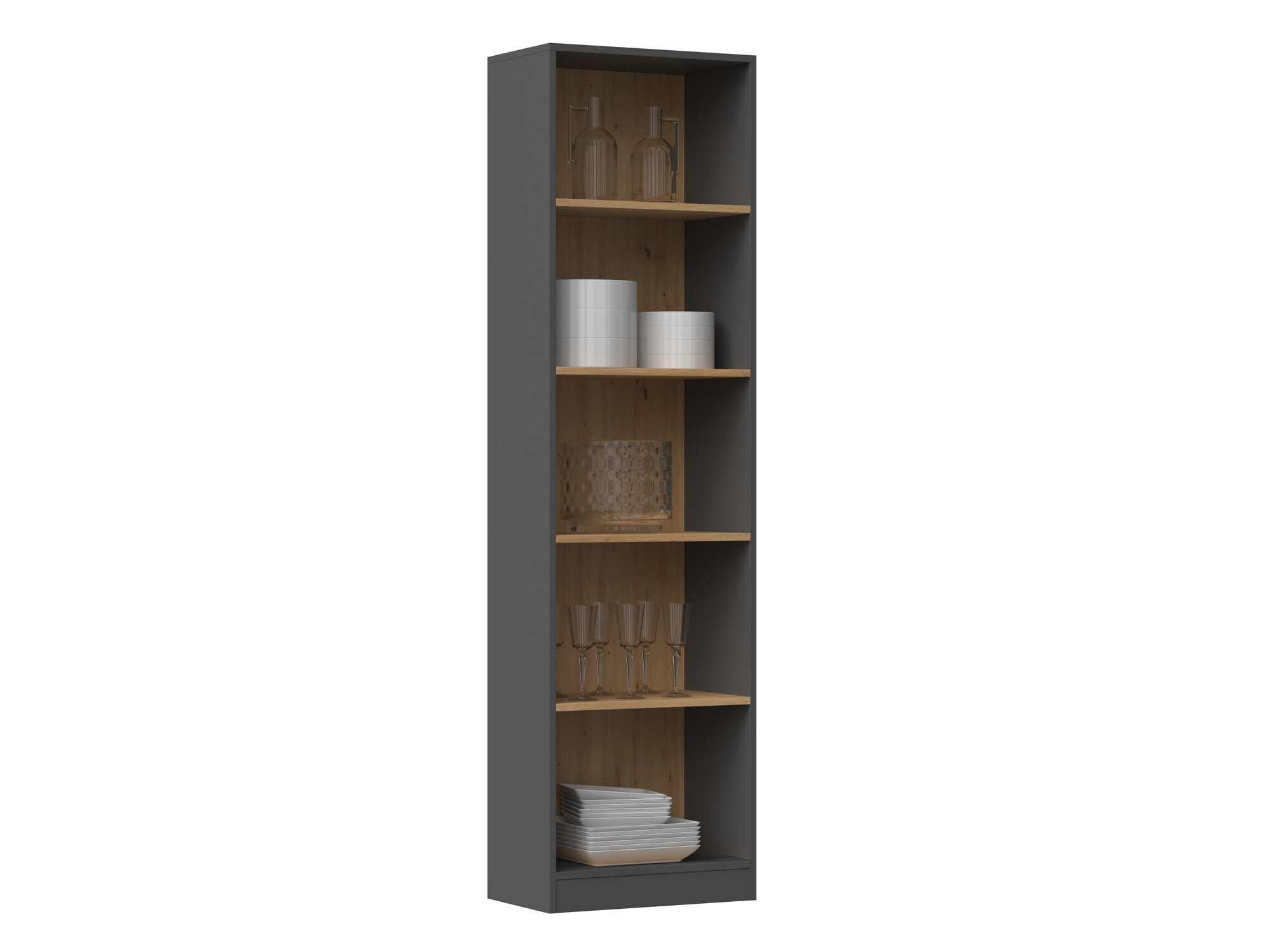 Bookcase Mandeville 188 (Anthracite)