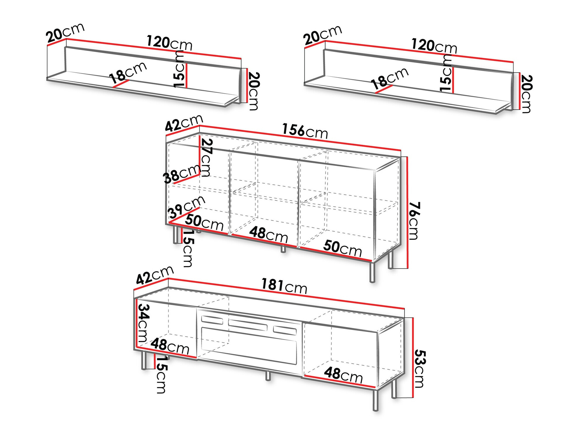 Σετ επίπλων σαλονιού Studium