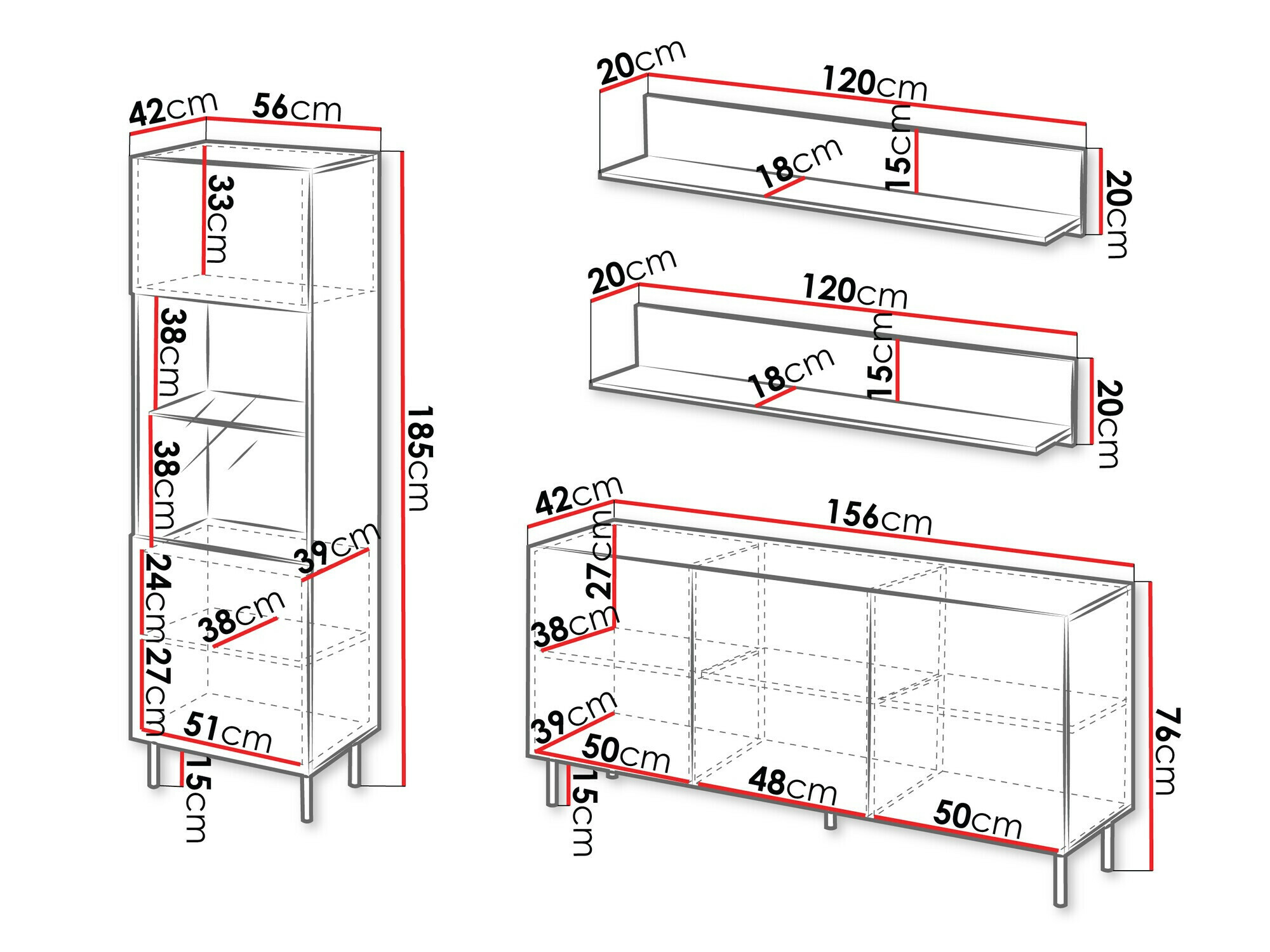 Σετ επίπλων σαλονιού Studium I