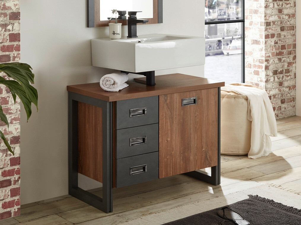 Όρθιο ντουλάπι νιπτήρα μπάνιου Virmeli 140