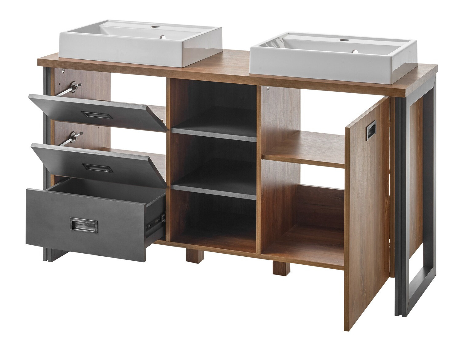 Όρθιο ντουλάπι νιπτήρα μπάνιου Virmeli 141