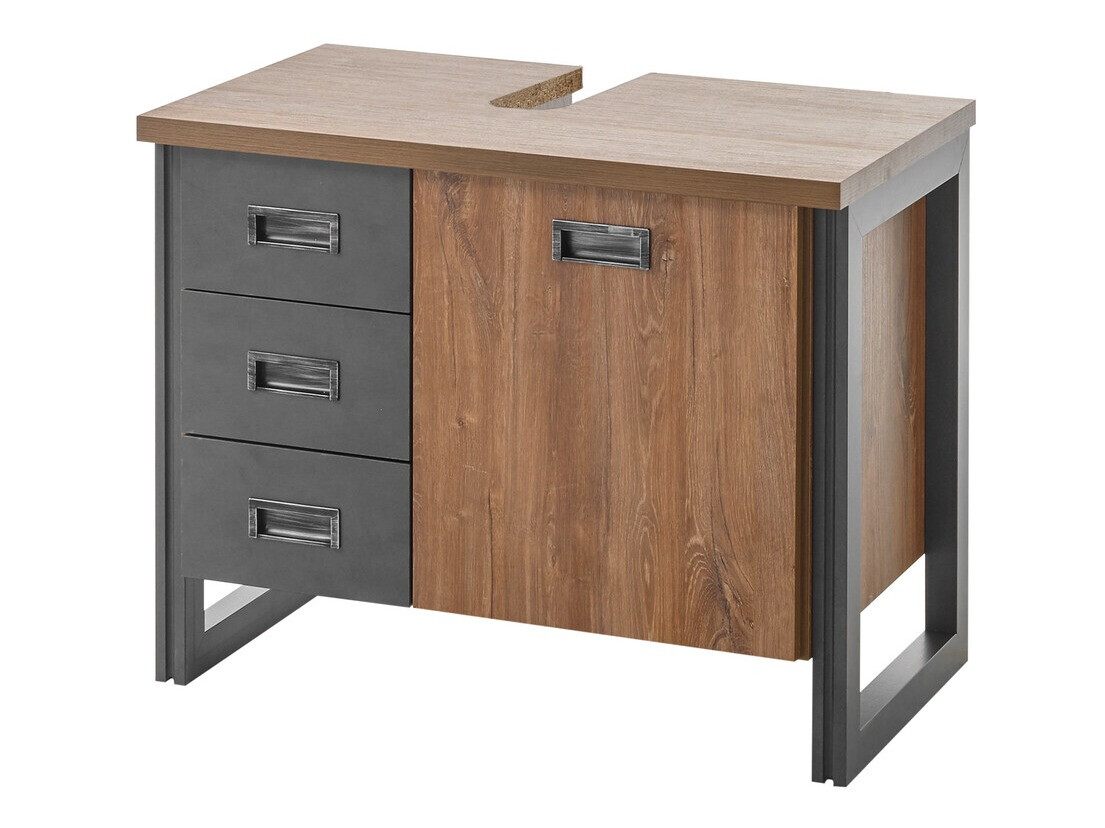Standing bathroom cabinet for washbasin Virmeli 140
